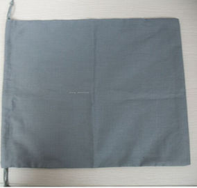 sacs de cordon gris de sac de voyage des articles de toilette 100%Cotton 15.5cm*23cm