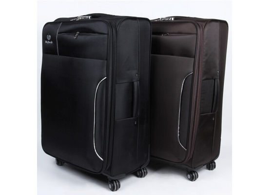 Le tissu en nylon a roulé valise de caisse de chariot à EVA la grande réglée avec le pocker mou de pront pour l'ordinateur portable