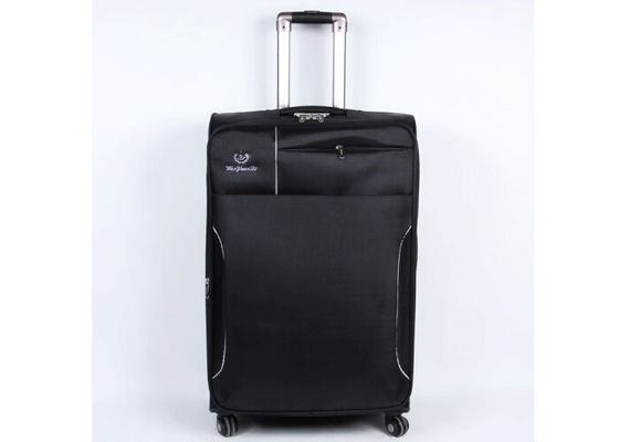 Le tissu en nylon a roulé valise de caisse de chariot à EVA la grande réglée avec le pocker mou de pront pour l'ordinateur portable