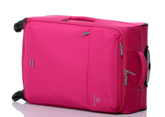 Ultra lightweight travel luggage pink color , cute luggage sets for women 20 24 28 inch
