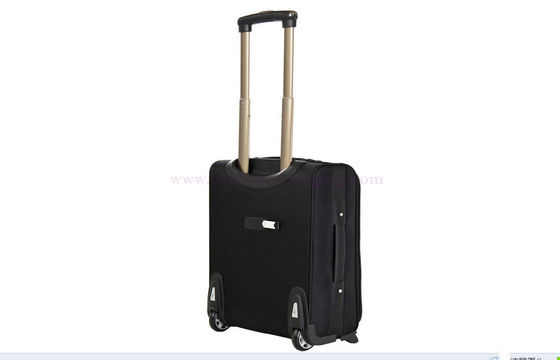 20 inch airplane luggage trolley travel bag with two PU muted wheels